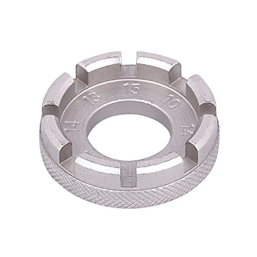 Bicycle Spoke Nipple Wrench 8 Way Groove Bike Wheel Rim Adjuster Spanner Galvanized Repair Service Tool Key - Thumbnail 6