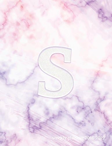 S Weekly Planner 2018-2019: S Initial Marble 18-Month Planner || July 2018 - Dec 2019 Weekly View || To-Do Lists, Inspirational Quotes + Much More (Personalized Marble Planners) (Volume 20) Paperback – July 7, 2018