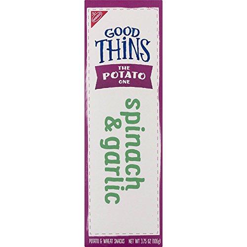 Nabisco, Good Thins, 3.75oz Box (Pack of 4) (The Potato One - Spinach Garlic)
