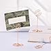 Artliving 12pcs Place Card Holder Memo Holder Clip Photo Holder Table Number Holder Round Shape Rose Gold