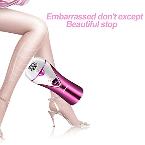 ShepoIseven Multifunctional Electric Lady Epilator Painless Epilator Remover Hair Trimmer,Purple - Thumbnail 3