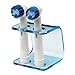 Seemii Electric Toothbrush Head Holder Head Stand Holds 1 or 2 Electric Toothbrush Heads Clear Blue Acrylic 2 Head Holder Fits Oral-B Heads Great Bathroom Accessory Good Dental Hygiene