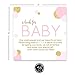 Pink and Gold Books for Baby Shower Cards, Invitation Inserts Girls Book Request, Bring Book Instead of Cards Poem, Cute Storybook-Theme Ideas, 25 Pack