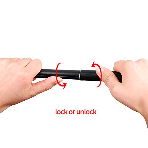 SUREWO Aluminum Rubber Waterproof Selfie Stick,Extendable Handheld Monopod Adjustable Tripod Pole Compable Gopro Hero (2018) 6/5/4 Black Hero 5/4 Session 4 Silver 3+ AKASO Xiaomi YI and More