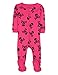 Leveret Kids Pajamas Baby Boys Girls Footed Pajamas Sleeper 100% Cotton (Size 6-12 Months-5 Toddler) (6-12 Months, Skull Pink)