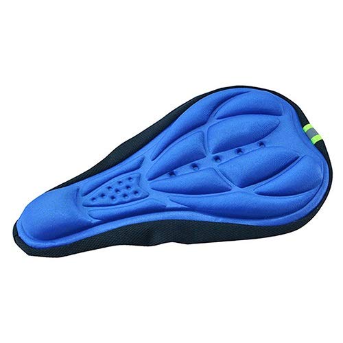 AutoE Silicone Cycling Bicycle Bike Saddle Breathable Gel Cushion Soft Pad Seat Cover 8P3S - Thumbnail 2