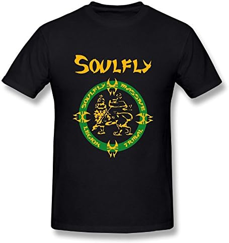 JudeB Mens Soulfly Cotton T Shirt Black 3X