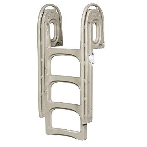 PlayStar Adjustable Dock Ladder Adjustable Resin Dock Ladder for Use On Stationary, Roll in or Floating Docks - Thumbnail 6