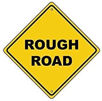 rough road ahead street warning traffic signs aluminum metal signs vintage warning signs for home decor yard gate sign 12 x12 amazon ca home kitchen rough road ahead street warning traffic