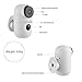 CTVISON Indoor/Outdoor Battery Powered Security Camera,Wireless Rechargeable 6000mAh Home Surveillance WIFI Cam,Support 2-Way Audio,Night Vision w/PIR Motion Sensor & SD Slot, CCTV Video House Monitor