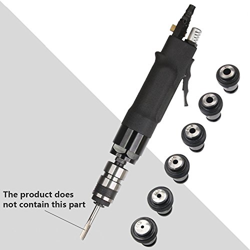 Pneumatic Tapping Machine 400rpm Air Drill Tapper Tool + 6pc Chucks M3/M4/M5/(M6-8)/M10/M12 for Universal Flexible Arm