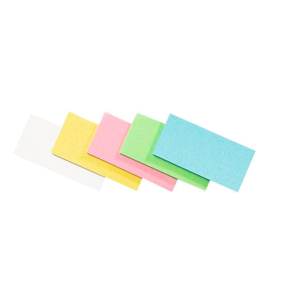 Legamaster 7-252199 Presentation Cards Rectangular Pack of 500 9.5 x 20 cm 5 Assorted Colours