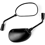 Krator Custom Rear View Mirrors Black Pair w/Adapters For Yamaha Zuma Morphous Razz Champ 50 125 100