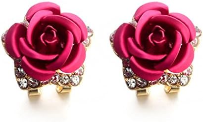 Rhinestone Earrings, Muranba Women Summer Bohemia Flower Rhinestone Earrings