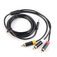 Smartlove1P New 1.8M Audio Video AV RCA Video Composite Cable Cord for Xbox 360 E Gamepad