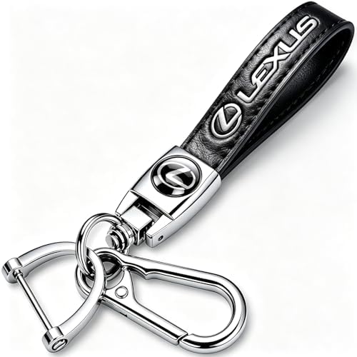 Amazon.com: LEXUS Black Leather Key Chain : Automotive