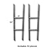 10 Quantity H-Stakes for Garage Sale, Political, Charity tournaments, and Graduations | H Frame Wire Stakes | Yard Sign Stake | Use with 4mm Corrugated Signs