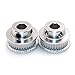 BIQU GT2 Synchronous Wheel 36 Teeth 8mm Bore Aluminum Timing Pulley for 3D Printer 6mm Width Belt (Pack of 2pcs)