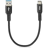 USB Type C Cable, Type C Charger Cable, Jiunai 1Ft Short USB C Cable Fast Charge 3A Nylon Braided Cord High Speed Data Transfer Cable for Samsung Galaxy S8+ LG G5 G6 V20 Apple New MacBook ZTE Axon 7