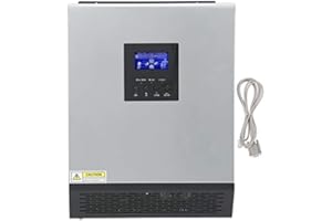 MARHYNCHUS 3KVA 2400W 120V Stainless Steel Solar Inverter with Inverter Mode AC Charger Mode and Solar Charger Mode