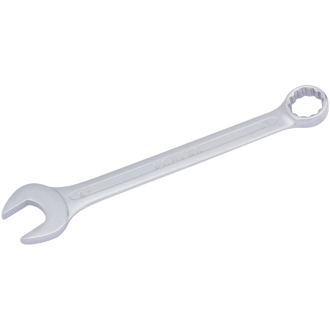 Draper Redline 24mm Combination Spanner | Chrome Vanadium Steel Hand Tool | Metric Manual Plated Tools | 68087