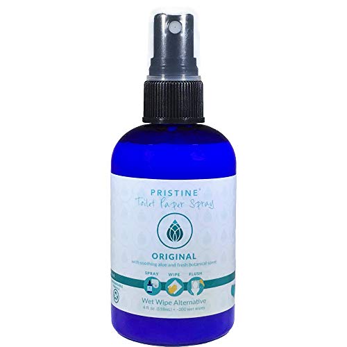 Pristine Toilet Paper Spray | As Seen On Shark Tank: The Planet Friendly, More Natural Alternative to Flushable Wet Wipes...