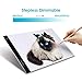 LED Tracing Light Box Elfeland A4 Size Ultra-Thin Painting Light Pad USB Power Cable Dimmable Brightness Portable Artcraft Painting Light Pad for Artists Drawing Sketching Animation Designing