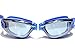 Sbeedo UV Protection Mirror Coated Lenses Swimming Goggles with Siamese Ear Plugs, Blue