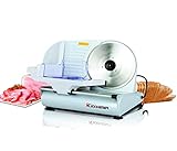 Kitchener 9-inch Professional Electric Meat Deli Cheese Food Slicer, Stainless Steel Blade, 150 Watt