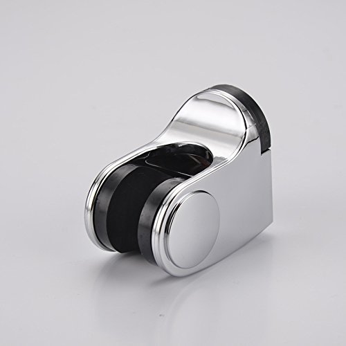OWIKAR Bathroom Shower Head Holder Bracket Wall Mount Handheld Shower Arm Mount Premium Chrome Plated ABS Finished Small and Portable - Thumbnail 3
