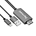 Parmeic Compatible with iPhone iPad to HDMI Adapter, Digital AV Adapter 1080p Connector Compatible with iPhone X 8 7 6Plus 6s, IPad to Monitor TV Projector
