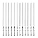 Antallcky 12 Pack Kabob Skewers BBQ Barbecue Skewers Stainless Steel Sticks Heavy Duty Large Wide Reusable with Nonslip Ring Handle Ideal for Shish Kebab Chicken Shrimp and Vegetables (22 inch)