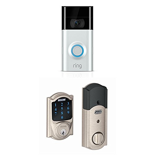 Ring Video Doorbell + Schlage ZWave Connect Camelot Touchscreen