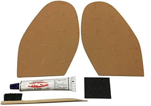 靴修理キット ビブラム Vibram 半張り 7673 ボンドセット No 1サイズ ベージュ 靴底補修 滑り止めシート 靴修理キット ビブラム Vibram 半張り 7673 ボンドセット No 1サイズ ベージュ 靴底補修 滑り止めシート