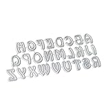 GUINV Cutting Dies,Carbon Steel Cartoon Capital Letters Cutting Die Embossing Stencil Template Mold DIY Paper Art Craft Scrapbook Bookmark Card Decor