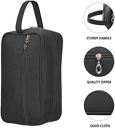 Heavy-duty Toiletry Bag 600D Nylon Travel Dopp Kit Bathroom Shaving Organizer for Men or Women Toiletries Traveling (Black) 2 Heavy-duty Toiletry Bag 600D Nylon Travel Dopp Kit Bathroom Shaving Organizer for Men or Women Toiletries Traveling (Black)