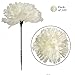 Larksilk Cream White Real Touch Silk Carnation Picks - 100 Count Bulk Artificial Flowers for Weddings, DIY Decor - 3.5