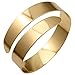 iWenSheng Women Fashion Adjustable Upper Hand Arm Bangle Cuff Bracelet Gold Tone