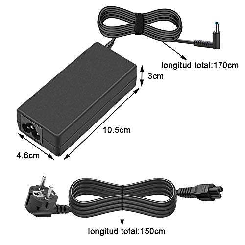 aifulo Adaptador Cargador para HP,Computadora portátil Cargador 19.5V 2.31A 45W,Fuente de alimentación Adaptador compatible HP ProBook 430 G4 440 G4,HP Stream 1113 Serie,HP Chromebook 11 14,HP Envy 13