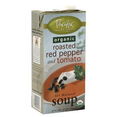 PACIFIC NATURAL, ORGANIC CREAMY ROASTED PEPPER & TOMATO SOUP, 32 FL OZ