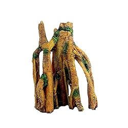 SLOCME Aquarium Resin Tree Trunk Ornament - Fish