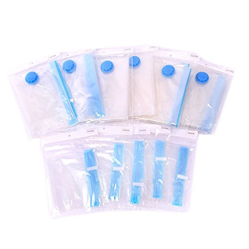Cozroom 12 pack space saver vacuum storage bags 4 diffe…