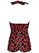 PinupClothingOnline Women's Cherry Retro Halter Neck Rockabilly Swimsuit