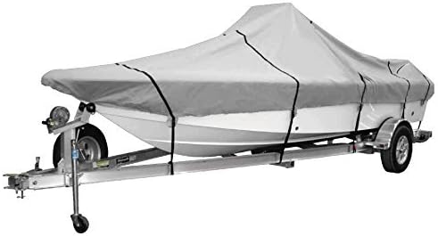 GOODSMANN Trailable Marine Grade Heavy Duty 600D Center Console Covers Fits 22Ft-24Ft V-Hull Center Console Models Beam Width to 102'' Windshield Height to 30'' 9921-0132-33