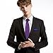 Classic Woven Men's Ties Neckties for Wedding Christmas Party Dress Plum Purple