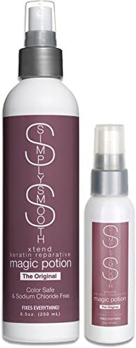 Simply Smooth Xtend Keratin Reparative Magic Potion, 8.5 Ounce & 2.0 Ounce Travel Combo
