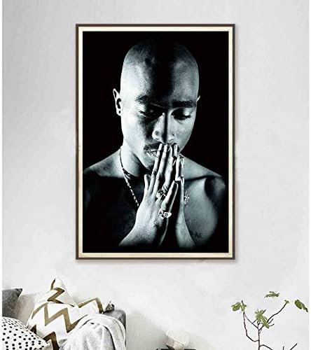 MZCYL Canvas Painting Wall Art Picture 2Pac Tupac Shakur Outlaw Rap Music Rapper Singer Poster Print Canvas Painting Without Frame 40 * 60Cm