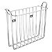 iDesign Classico Metal Wall Mount Magazine Rack, Newspaper and Book Holder for Bathroom, Office, Bedroom, Den, 10.5