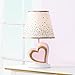 Lambs & Ivy Confetti Heart Lamp with Shade & Bulb, Pink/Gold