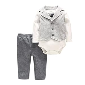 Bebone Baby Jongens Romper Kleding Tuxedo Doop Trouwpak Babykleding Set